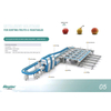 Apple free tray type fruit interior and exterior quality sorting solution